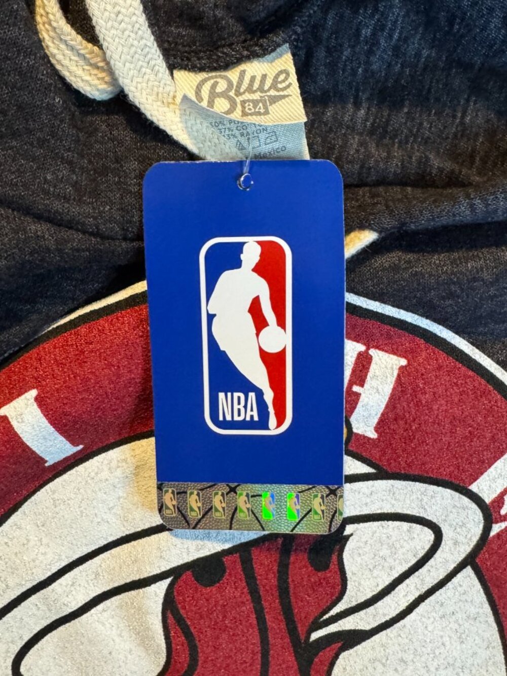 NWT Miami Heat Blue 84 NBA Basketball Women’s Pull Over Hoodie - Picture 2 of 3